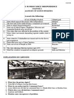 12 Political Science Challenges of Nation Building - Map & Cartoons PDF