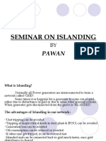 Seminar On Islanding: Pawan