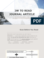 How To Read Journal Article