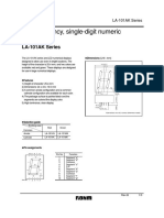 High Efficiency, Single-Digit Numeric Displays: LA-101AK Series