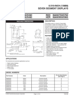 0.510-INCH (13MM) Seven Segment Displays: Package Dimensions