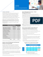 System Center 2019 Licensing Datasheet