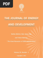 Download The Great Recession of 2008 and Oil Prices by Melike E Bildirici Elin A Alp and Tahsin Bakiritas by The International Research Center for Energy and Economic Development ICEED SN52643528 doc pdf