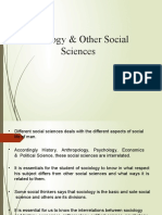 Sociology & Other Social Sciences