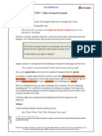 UNIT 7: Fully-Developed Examples: Give Reasons For Your Answer and From Your Own Experience or Knowledge