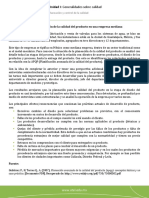 Caso. La Planeación de La Calidad Del Producto en Una Empresa Mediana