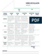 Rúbrica de Evaluación de Infografía