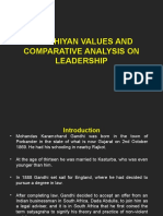 Gandhi's Values and Leadership Qualities