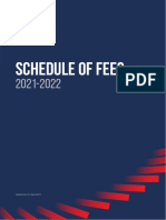 BSJ Schedule of Fees AY2021-2022