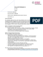 Course Title: Computing With R (Module 1)