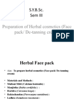 Preparation of Herbal Cosmetics