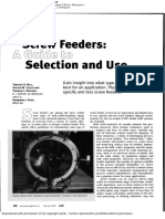 Screw Feeders A Guide To Selection Use