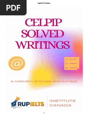 CELPIP Solved Writings
