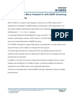 Noise Reduction Mono Headset IC With A2DP Streaming: Datasheet