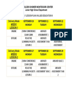 Wlap Values Week 1 2