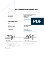 Parental Consent For PayMaya Account Upgrade of Minor