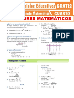 Operadores Matemáticos para Cuarto Grado de Secundaria