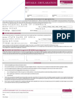 16 - Change of Bank Details - Declaration Form