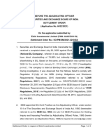 AAACE1611Q) : Settlement Order in Respect of Elcid Investments Limited Page 1 of 4