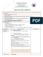 Detailed Lesson Plan English 4: Salvador Central School