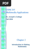 COM 205 Multimedia Applications: St. Joseph's College Fall 2004