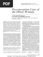 Preconception Care of