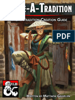 Monk Tradition Creation Guide