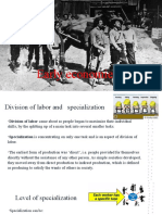 Notes-Specialization and Division of Labor