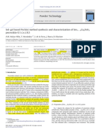 Powder Technology: A.M. Huízar-Félix, T. Hernández, S. de La Parra, J. Ibarra, B. Kharisov