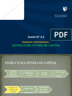 Sesión #3.3: Estructura Optima de Capital