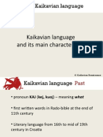 Main Characteristics of Kaikavian Language
