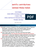 The Scientific Contributions of Mohammad Abdus Salam