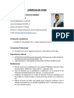 Curriculum Sergio S Valdivia B