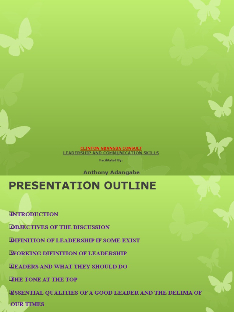 Leadership Through Effective Communication | PDF | Communication ...