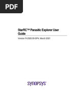 Starrc™ Parasitic Explorer User Guide: Version R-2020.09-Sp4, March 2021