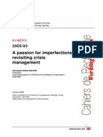 Roux Dufort - A Passion For Imperfections - Revisiting Crisis Management