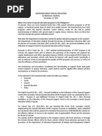 Questions About Special Education