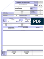 Registro de control de calidad de aplicación de pinturas en manifold