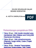 Kuliah Pakar - Aplikasi Biologi Molekuler Dalam Bidang Kesehatan - Dr. Aditya Candra, M.biomed, AIFO-K.