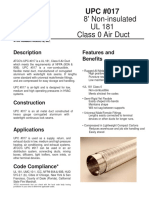 8' Non-Insulated UL 181 Class 0 Air Duct: Description Features and Benefits