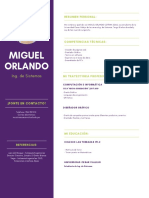 Currículo Morado Moderno Infografía