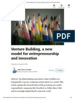 Venture Building, A New Model For Entrepreneurship and Innovation - LinkedIn