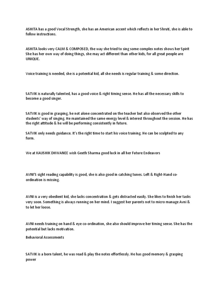 comments-templates-pdf-singing-behavior-modification