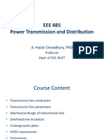 Eee 485 Power Transmission and Distribution: A. Hasib Chowdhury, PHD