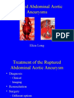 Ruptured Abdominal Aortic Aneurysms: Eliza Long