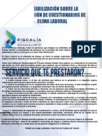 Sensibilización Del Personal Judicial Sobre La Aplicación de Cuestionarios de Clima Laboral