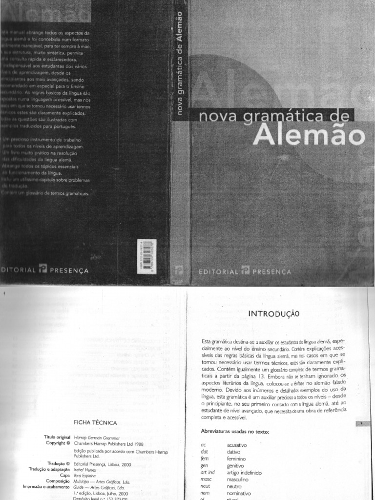 Nova Gramática de Alemão | PDF