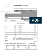 GANGBUSTERS™ Character Sheet: Basic Ability Scores