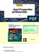 Electrical Properties of Materials: Chap 1