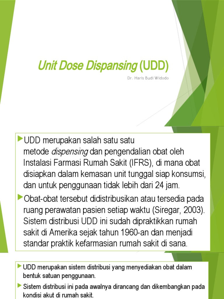 Unit Dispensing Obat (Udd) PDF